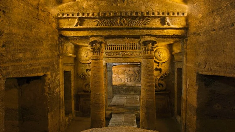 Explore the best Egypt Sightseeing Tours 44 Alexandria Sightseeing Catacombs of Kom El-Shoqafa