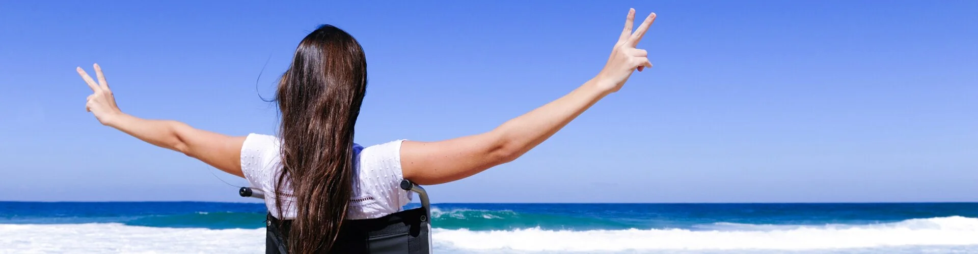 A wonderful picture of a girl from one of the beaches of Egypt