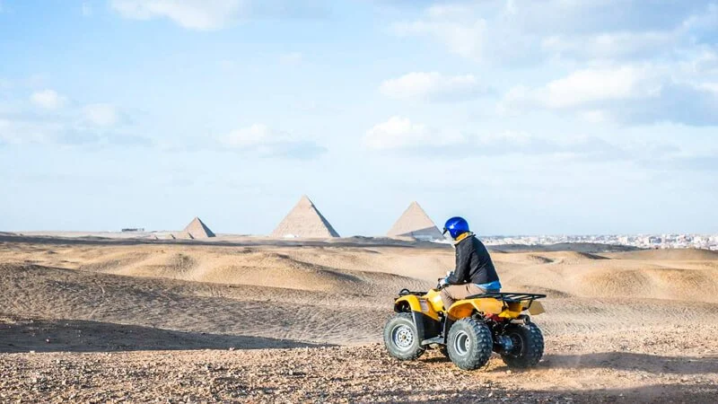 Top 10 Things to Do and See in Pyramids of Giza 26 a quad bike safari ride at the pyramids